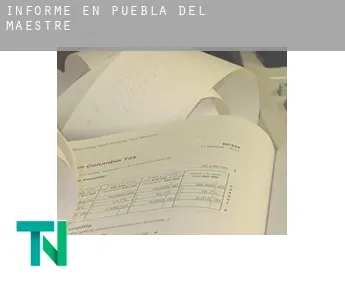 Informe en  Puebla del Maestre