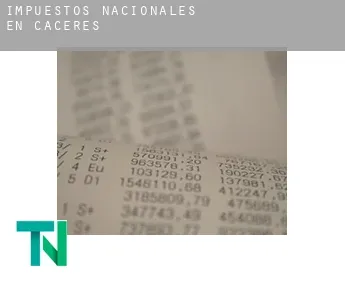 Impuestos nacionales en  Cáceres