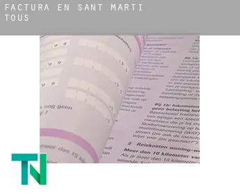 Factura en  Sant Martí de Tous